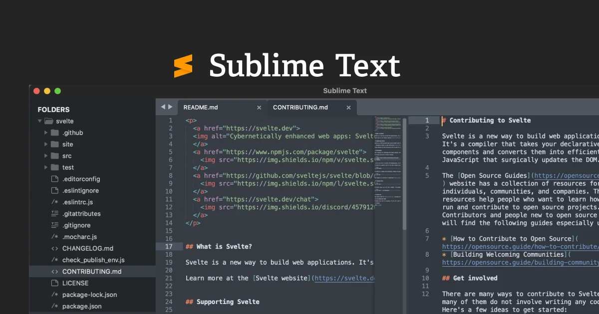 Sublime Text Alternatives